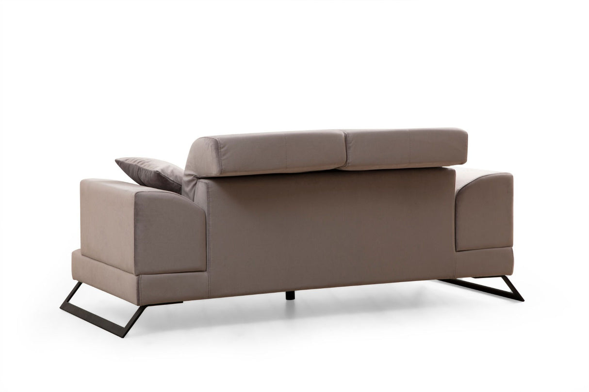 2-Sitzer-Sofa Frido Hellgrau