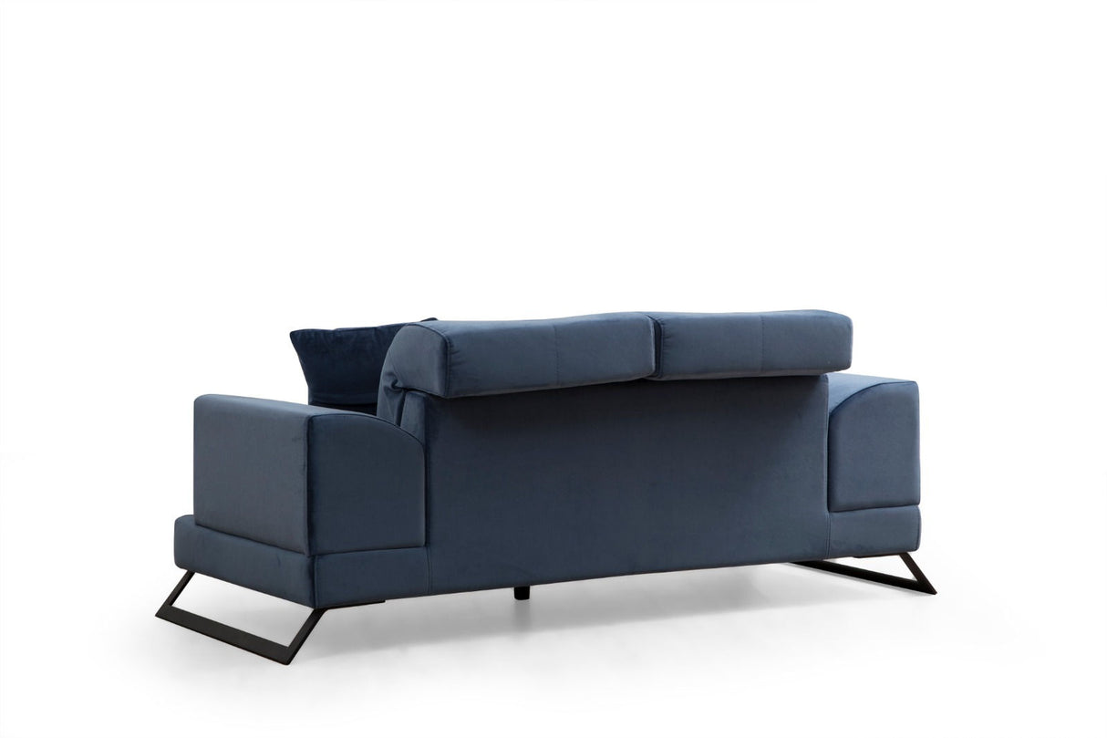 2-Sitzer-Sofa Frido Marineblau