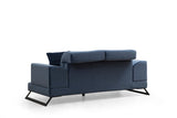 2-Sitzer-Sofa Frido Marineblau