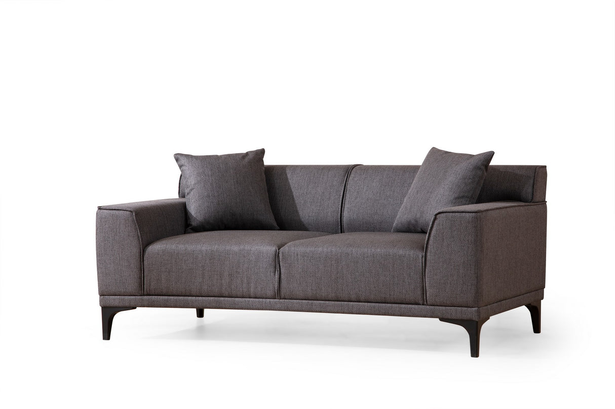 2-Sitzer-Sofa Petra Anthrazit