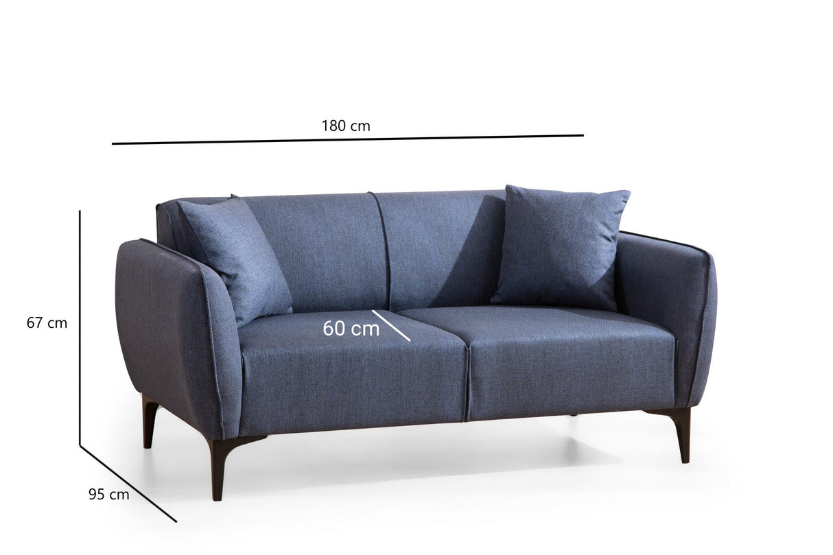 2-Sitzer-Sofa Belissimo Blau