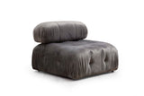 Modulares Sofa 3-Sitzer-Blasenlagergrau