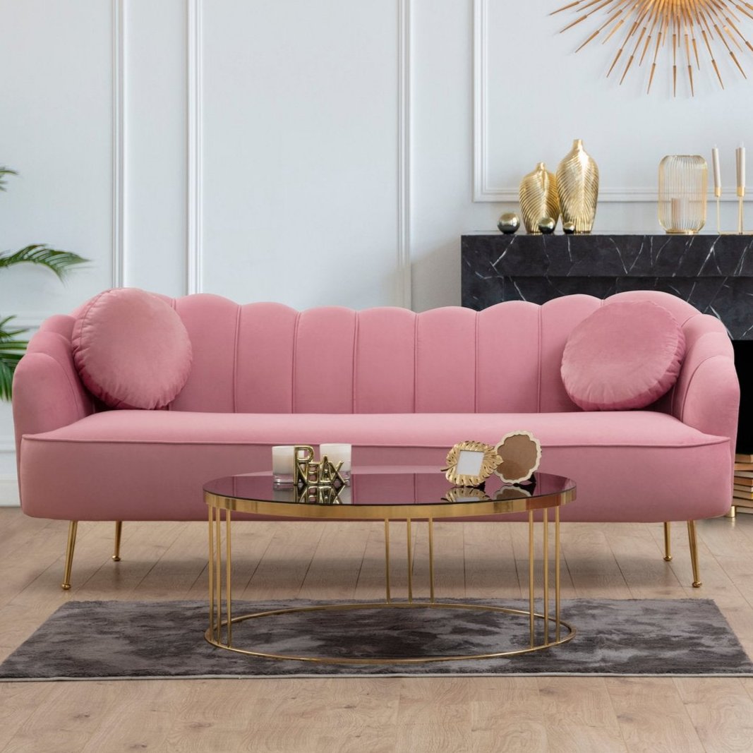 3-Sitzer-Sofa Istiridye Dusty Rose