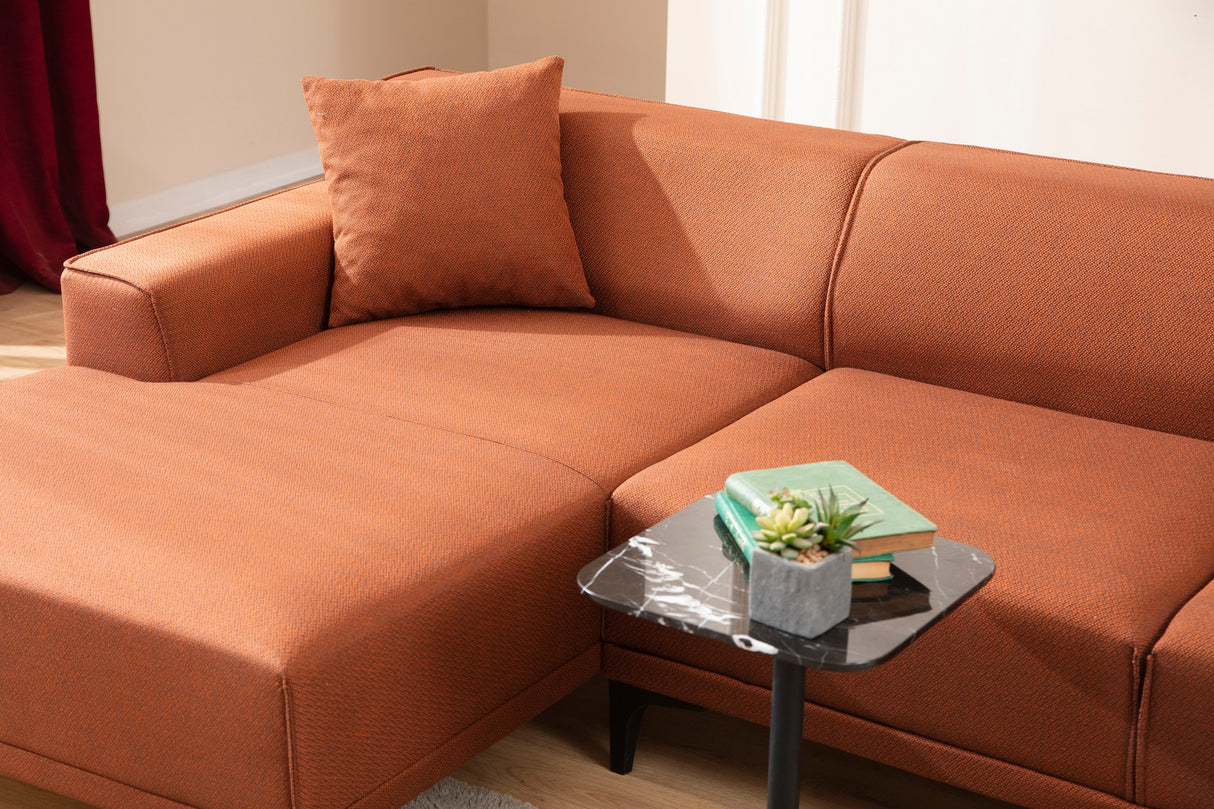 Ecksofa links Petra Orange