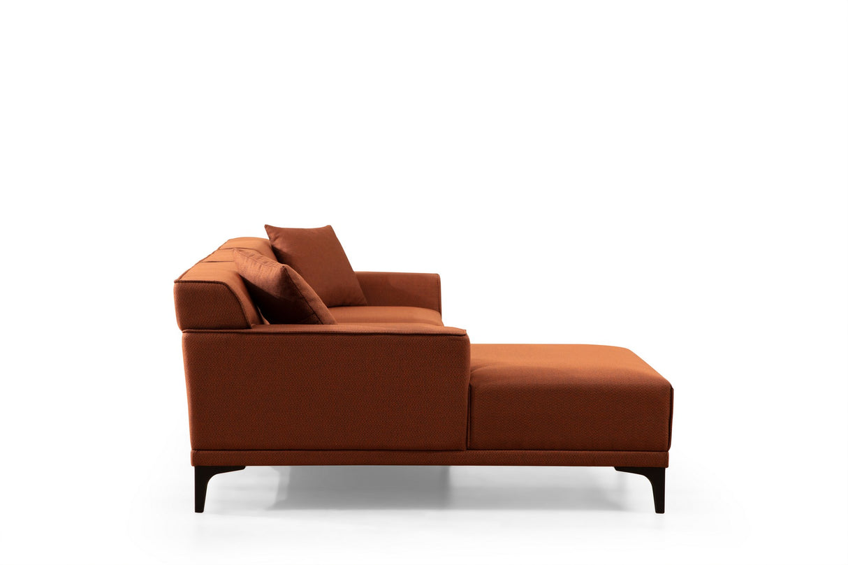 Ecksofa links Petra Orange