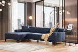 Ecksofa links Petra Blau