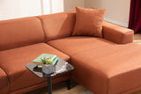 Ecksofa rechts Petra Orange