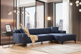 Ecksofa rechts Petra Blue