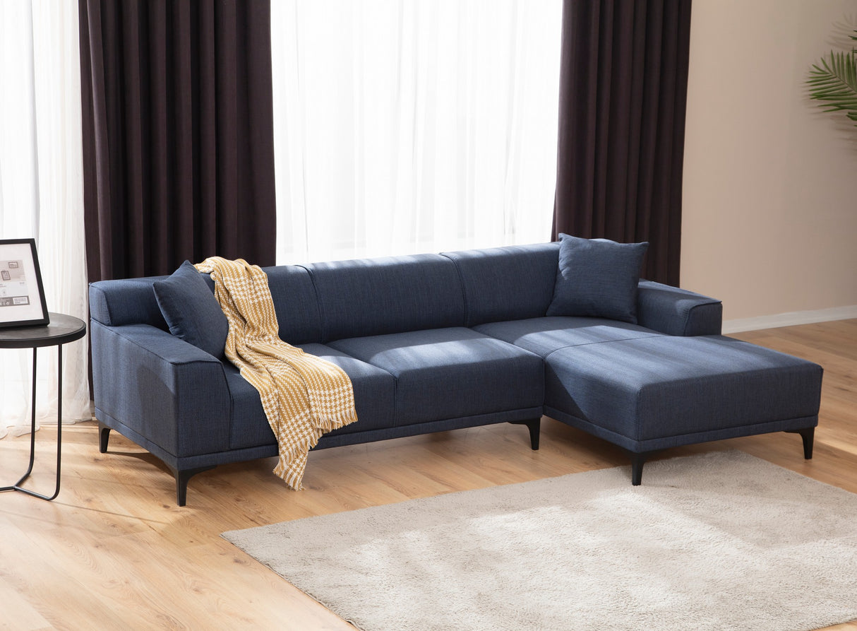 Ecksofa rechts Petra Blue