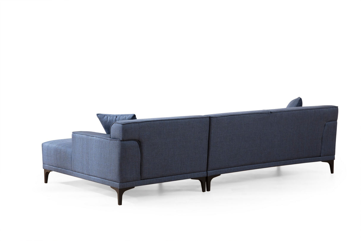 Ecksofa rechts Petra Blue