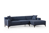 Ecksofa rechts Petra Blue