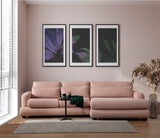 Ecksofa rechts River Pink