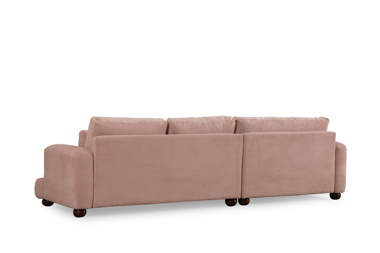 Ecksofa Left River Pink