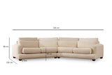 4-Sitzer-Sofa Links River Beige