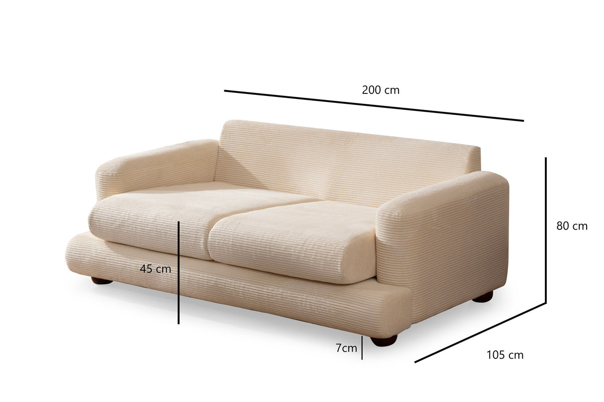 2-Sitzer-Sofa River Beige