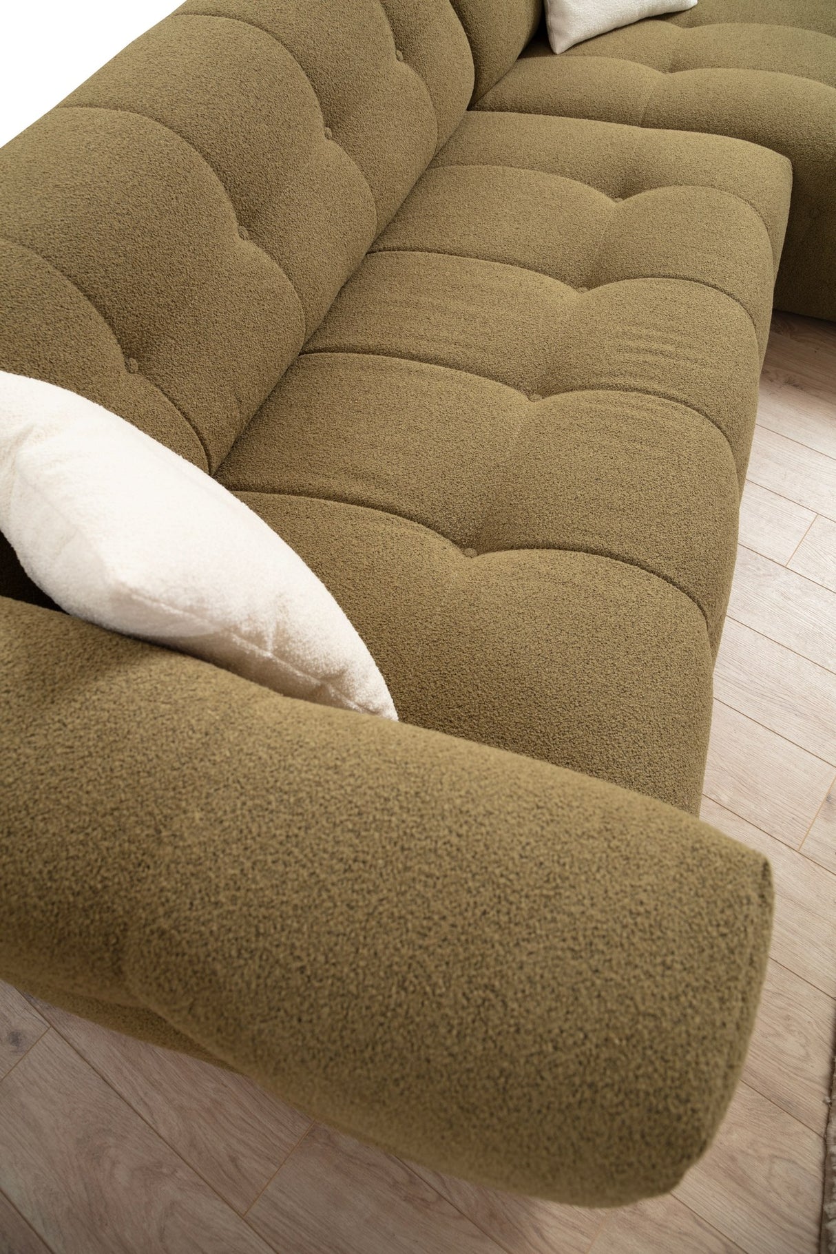 Rechtes Ecksofa Cady Khaki