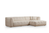 Rechtes Ecksofa Cady Beige