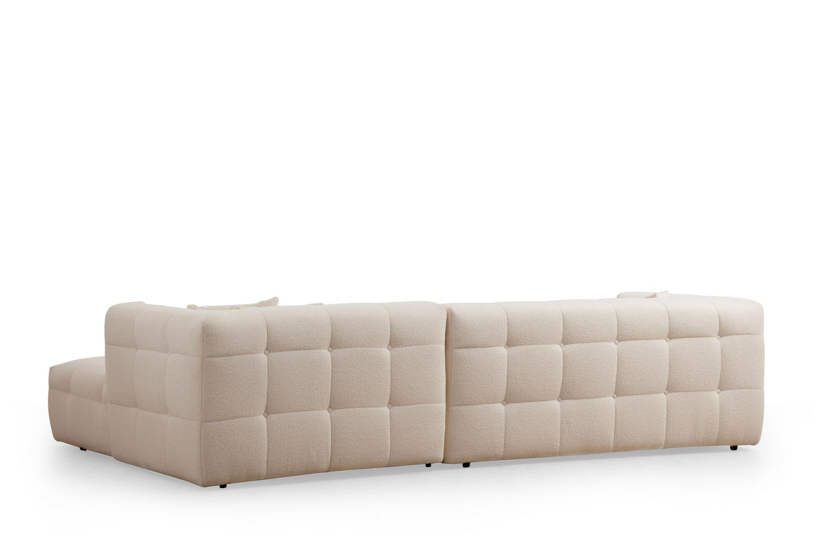 Rechtes Ecksofa Cady Beige