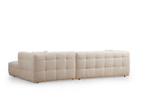 Rechtes Ecksofa Cady Beige