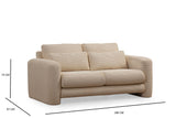 2-Sitzer-Sofa Lily Beige