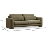 3-Sitzer-Sofa Lily Green