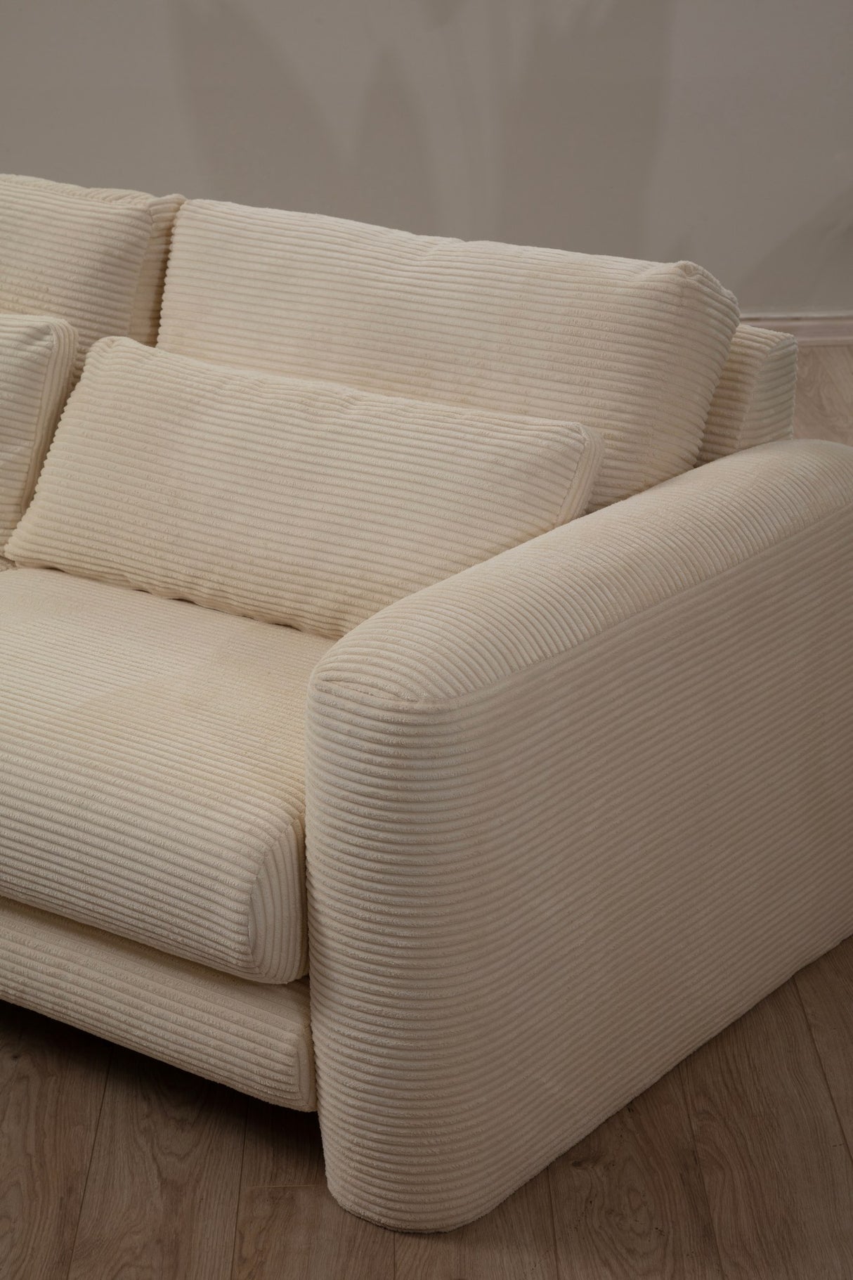 Ecksofa links Lily Beige