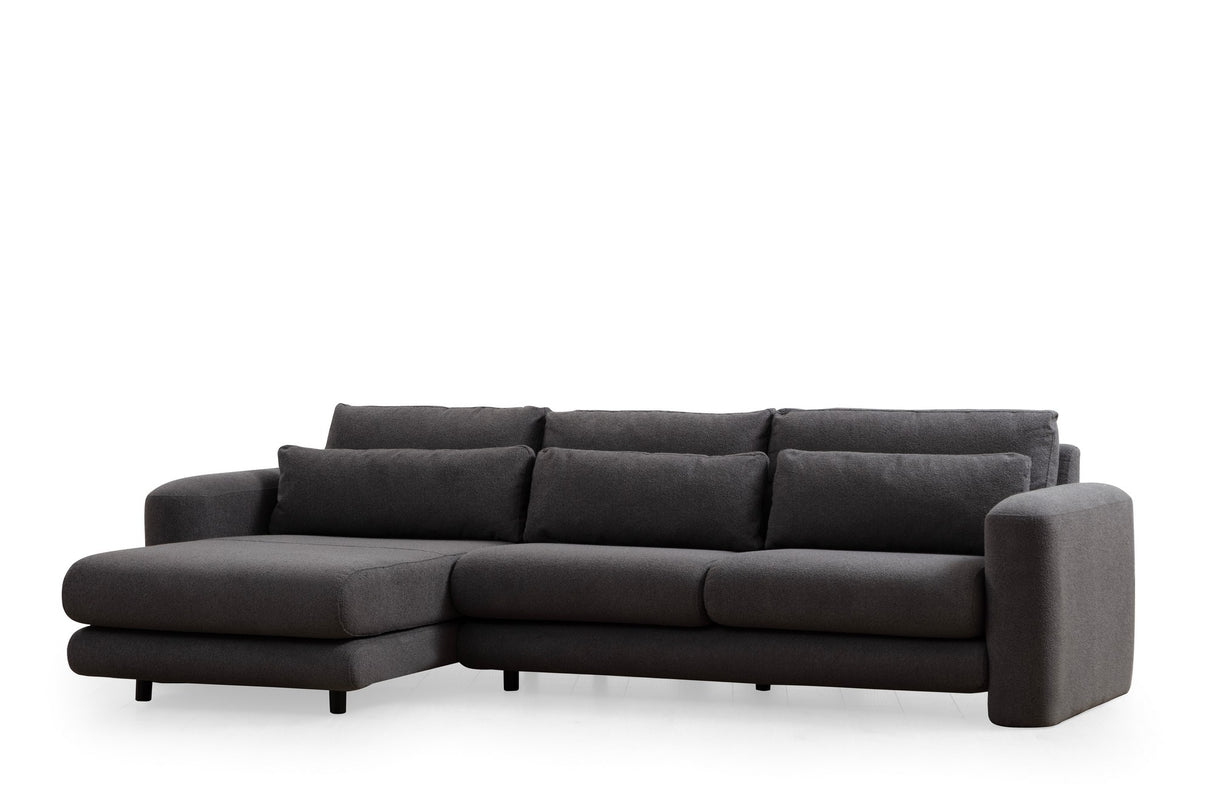 Ecksofa links Lily Grey