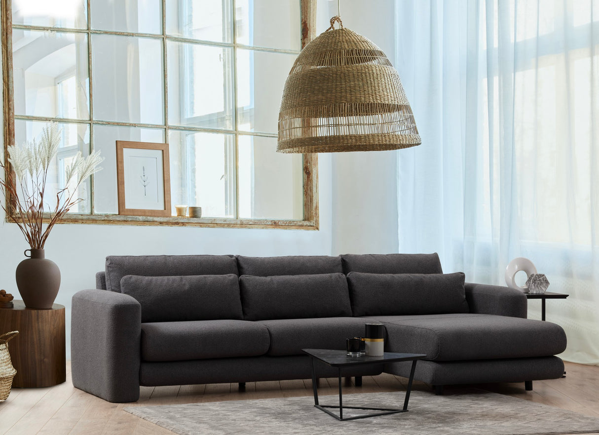 Ecksofa rechts Lily Grey