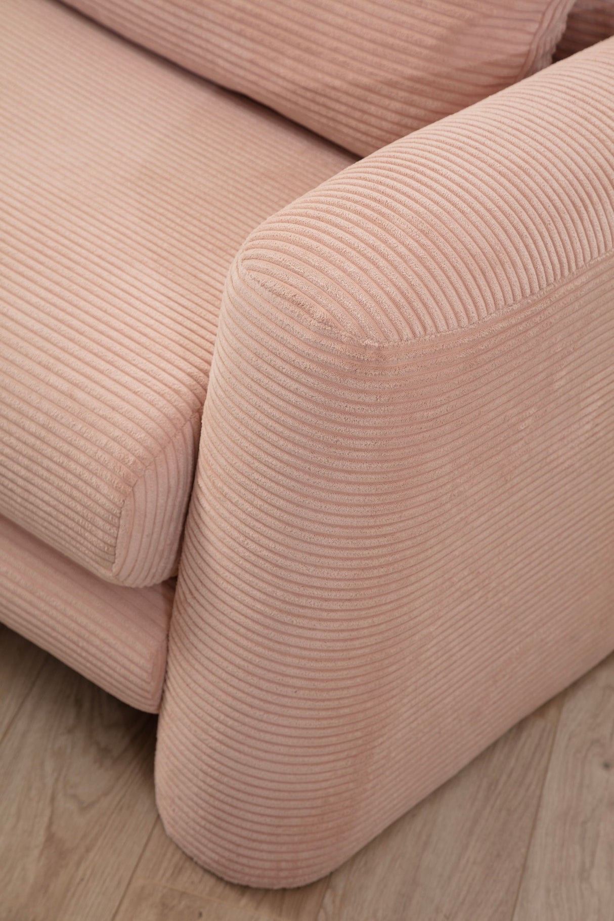 Ecksofa links Lily Pink