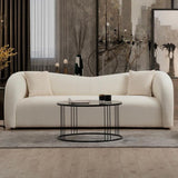 2-Sitzer-Sofa Asos Creme