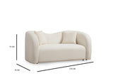 2-Sitzer-Sofa Asos Creme