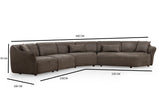 Ecksofa Mentis Braun