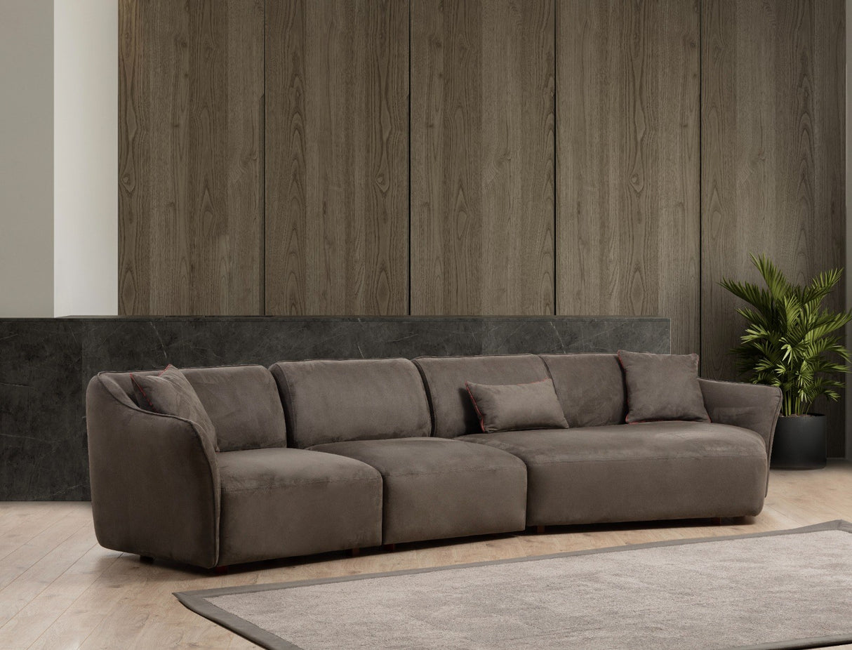 Ecksofa Mentis Braun