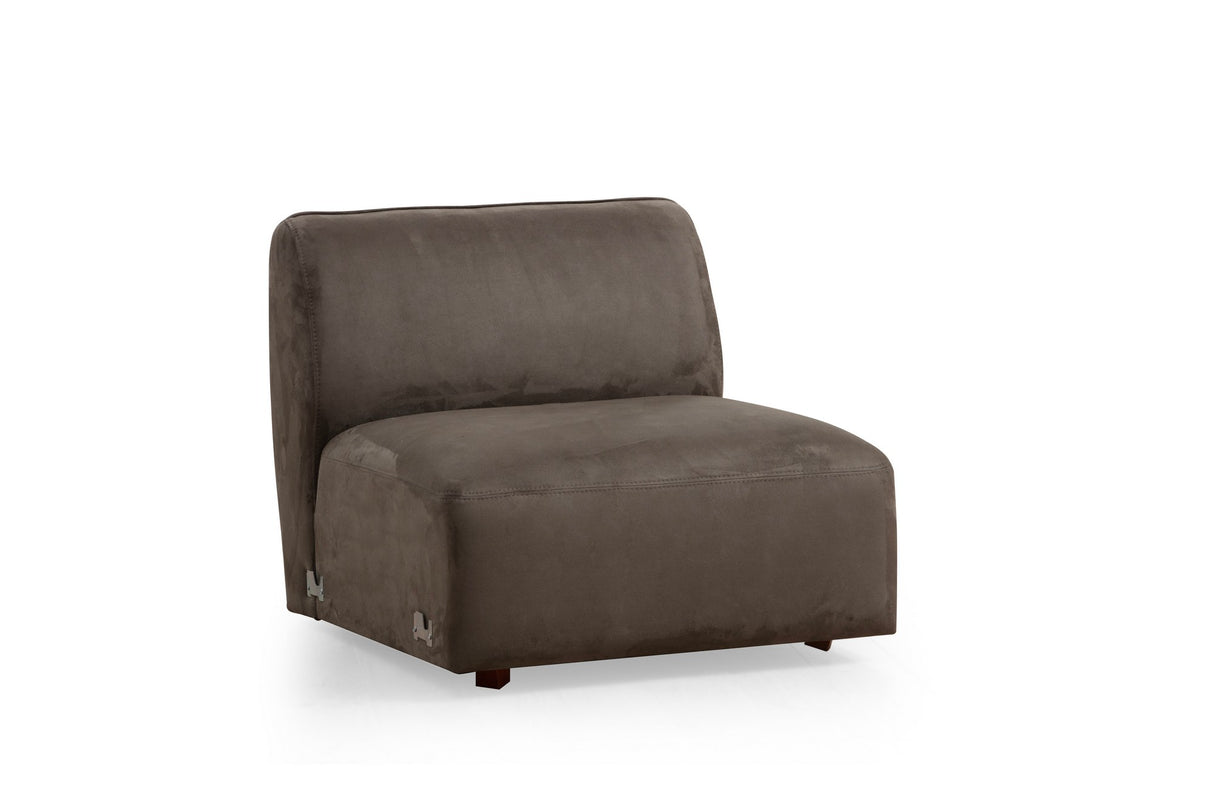 Ecksofa Mentis Braun