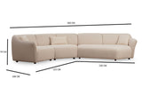 Ecksofa Mentis Creme