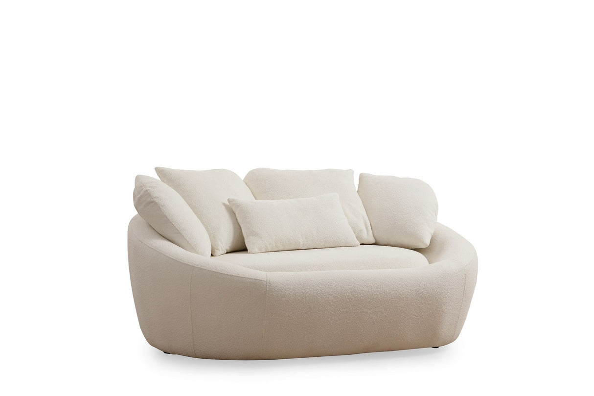 2-Sitzer-Sofa Midye Creme