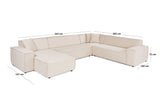 Ecksofa Puzzle Beige