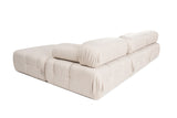 Modulare Bank 3sitzer mit Hocker Doeblo Light Beige