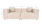 2-Sitzer-Sofa Lora Creme