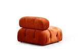 Modular Sofa 3-Sitz Bubble Velvet Orange