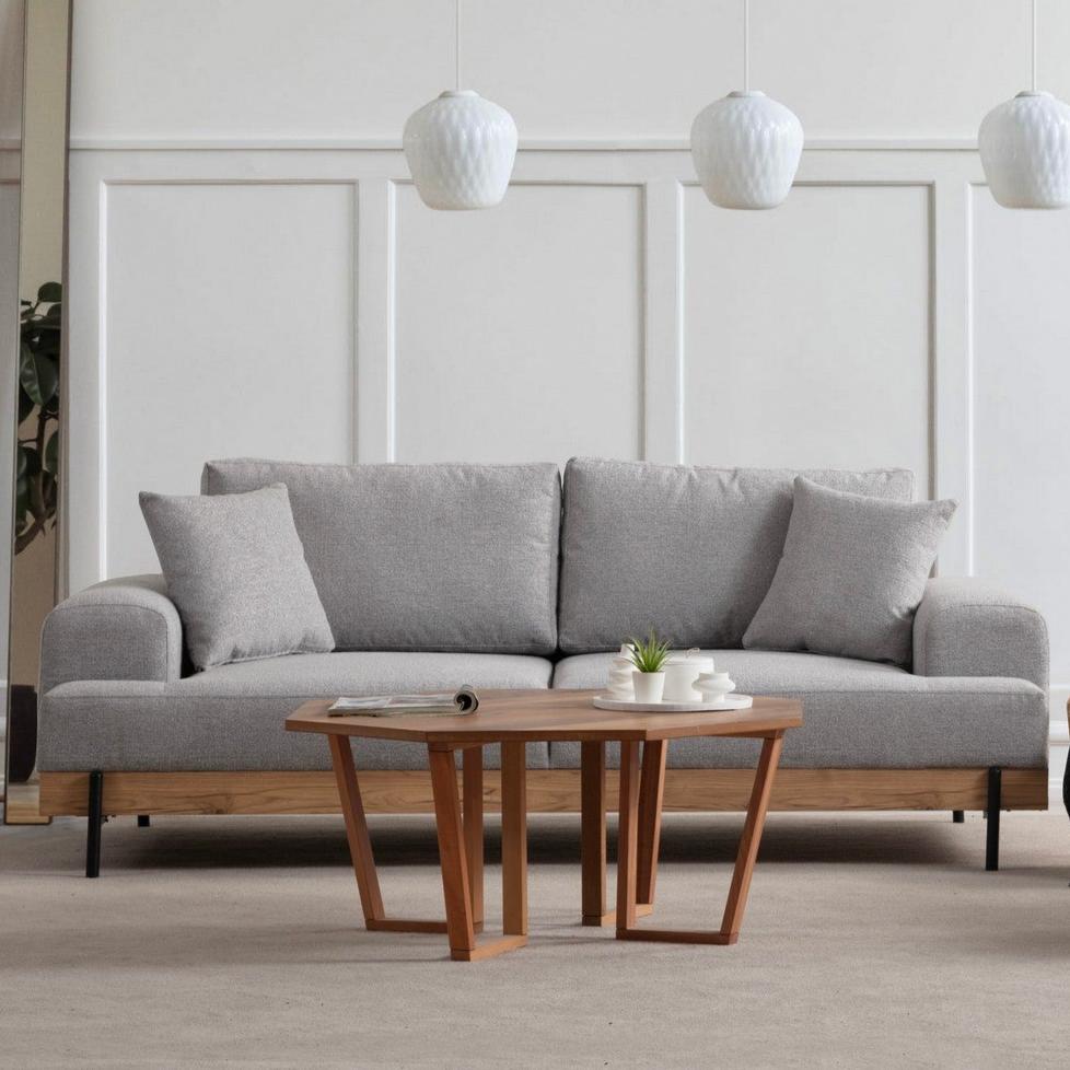 3-Sitzer-Sofa Eti Grey