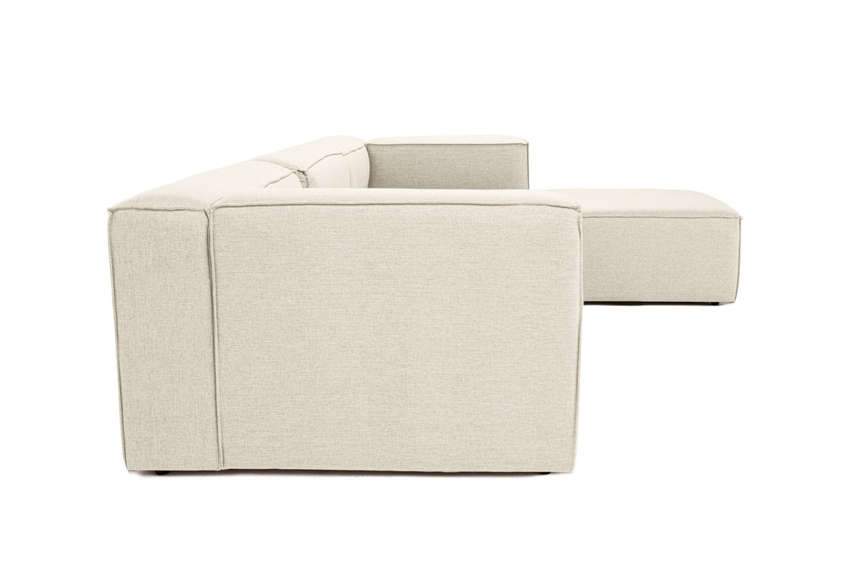 Modulare Bank 3-Sitzer mit Hocker Fora Ecruu