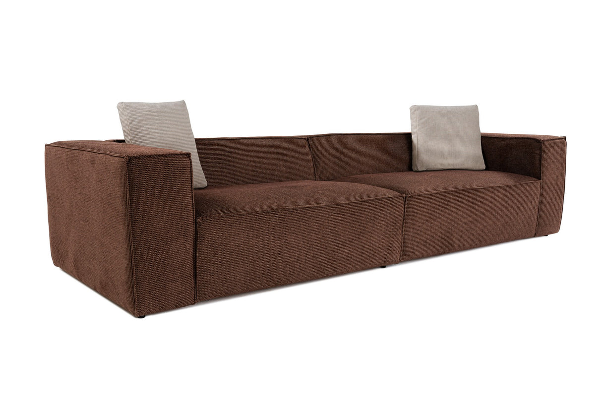 4-Sitzer-Sofa Lora Brown