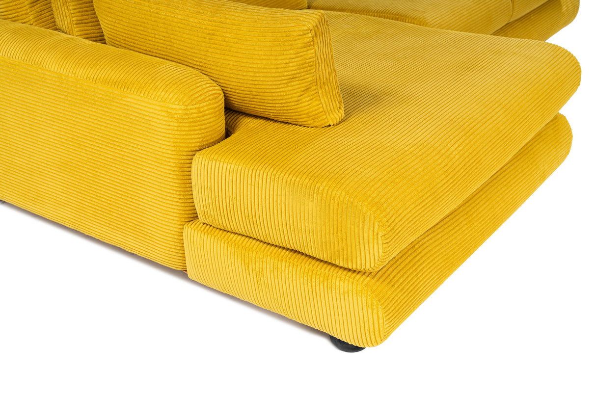 Ecksofa Left River Yellow