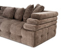 Ecksofa links Boston Grey