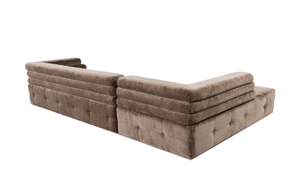 Ecksofa links Boston Grey