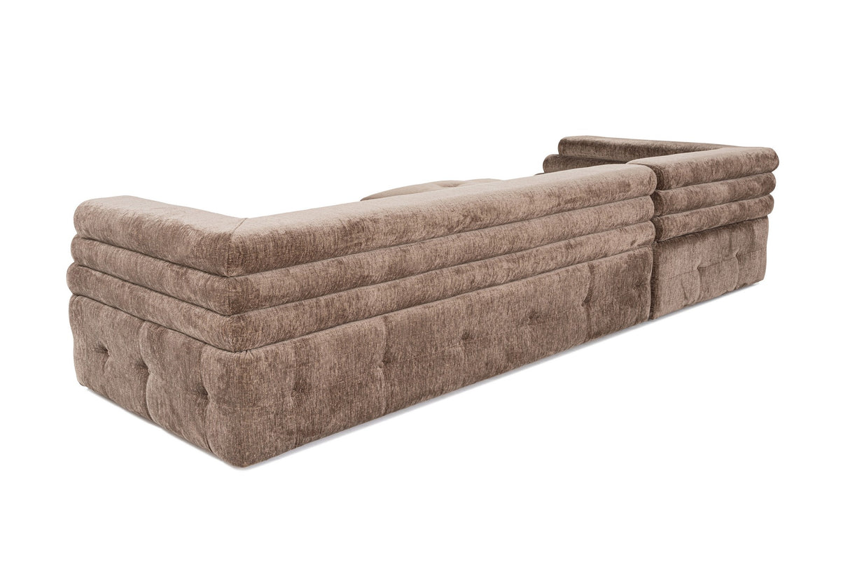 Ecksofa links Boston Grey