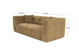 2-Sitzer-Sofa Cady Khaki