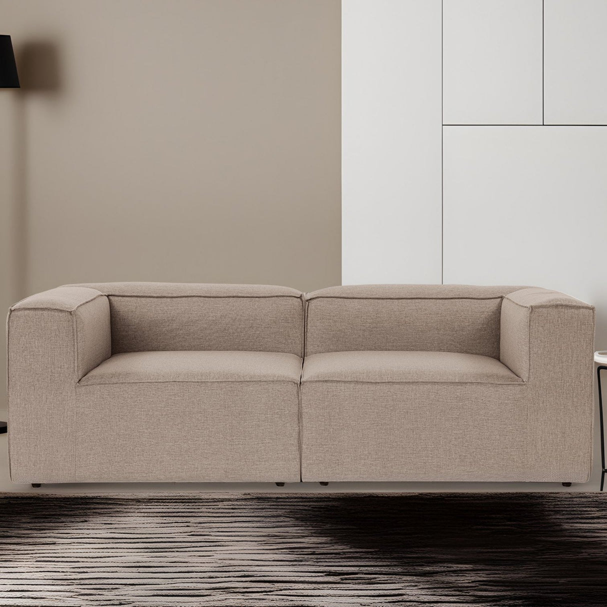 Modulare Sofa 2-Sitzer-Foren braun