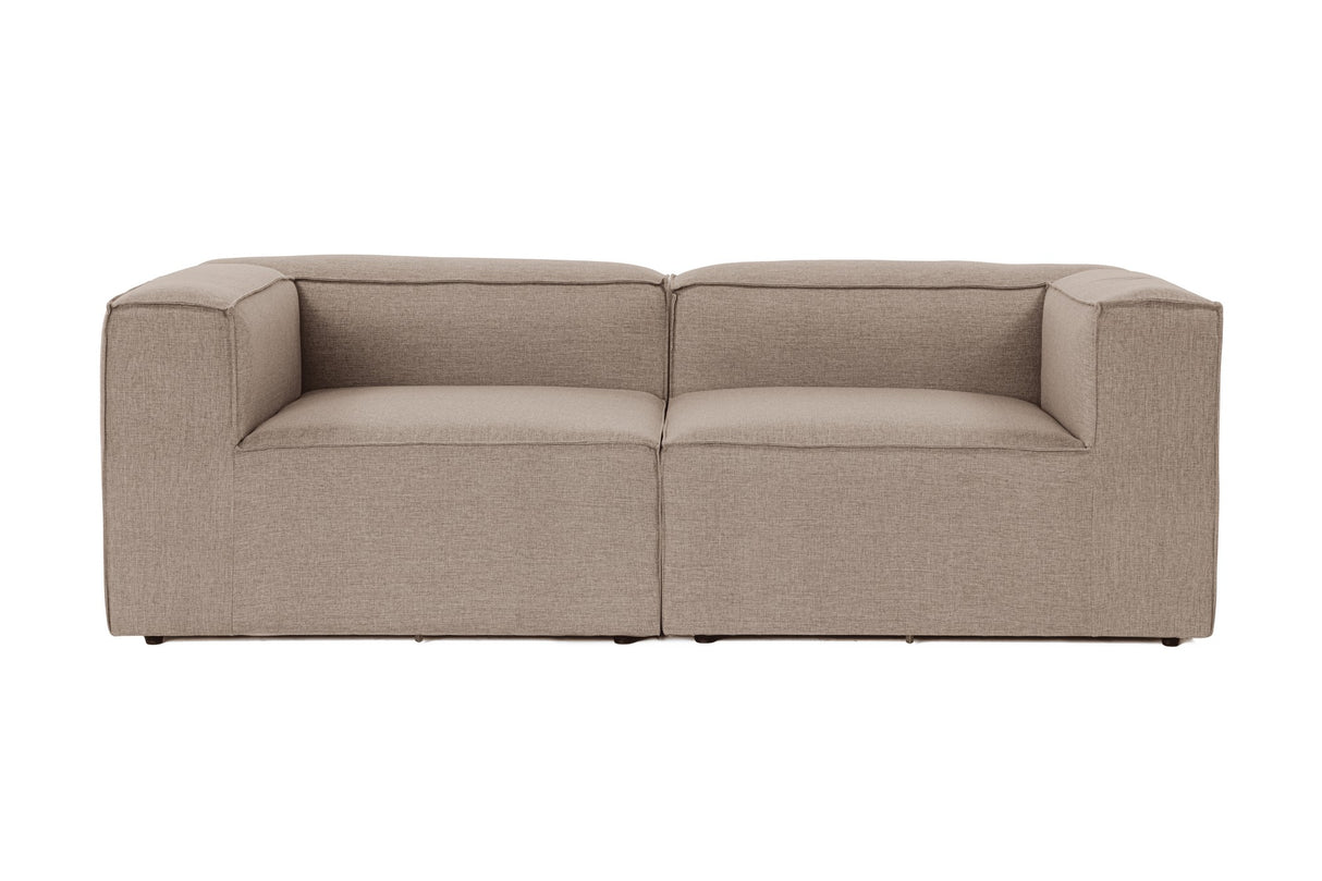 Modulare Sofa 2-Sitzer-Foren braun